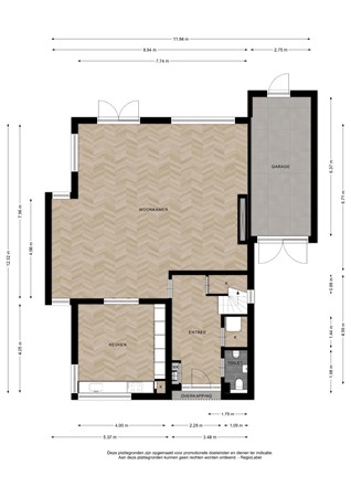 Floorplan - Philip Van Praagstraat 5, 7425 RK Deventer